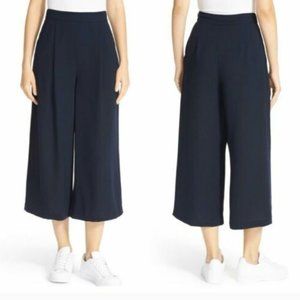 Diane Von Furstenberg Holly Culottes Wide Leg Pants in Navy Blue